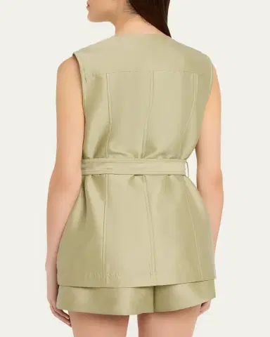 Zimmermann Luna Wool Silk Utility Vest | Thumbnail 3 Zimmermann Luna Wool Silk Utility Vest | Thumbnail 3