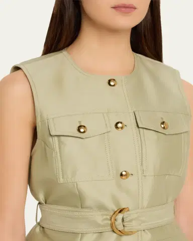 Zimmermann Luna Wool Silk Utility Vest | Thumbnail 5 Zimmermann Luna Wool Silk Utility Vest | Thumbnail 5