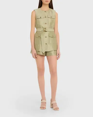 Zimmermann Luna Wool Silk Utility Vest | Thumbnail 8 Zimmermann Luna Wool Silk Utility Vest | Thumbnail 8