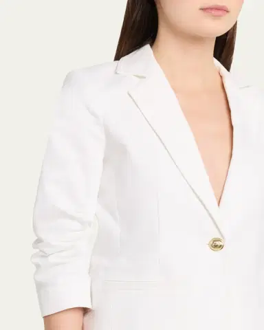 Cinq à Sept Khloe Denim Blazer | Thumbnail 5 Cinq à Sept Khloe Denim Blazer | Thumbnail 5