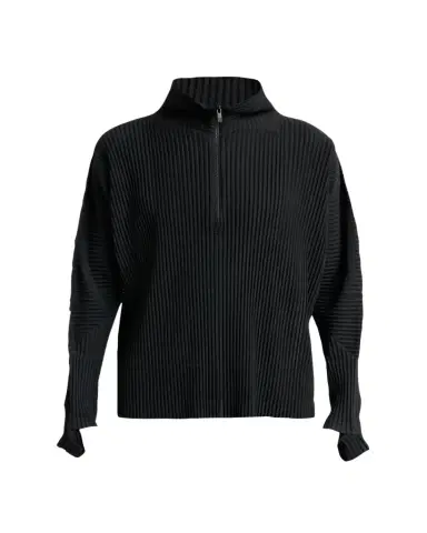 Homme Plissé Issey Miyake Men's Pleated Quarter-Zip Sweater | Thumbnail 1 Homme Plissé Issey Miyake Men's Pleated Quarter-Zip Sweater | Thumbnail 1