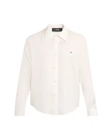 AMIRI Men's Metallic Fiber Fine-Stripe Silk Sport Shirt | Thumbnail 1 AMIRI Men's Metallic Fiber Fine-Stripe Silk Sport Shirt | Thumbnail 1