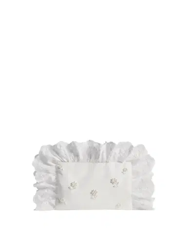 Simone Rocha Beaded Ruffle-Trim Pillowcase Clutch Bag | Thumbnail 1 Simone Rocha Beaded Ruffle-Trim Pillowcase Clutch Bag | Thumbnail 1