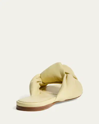 Bottega Veneta Lagoon Nappa Leather Knotted Flat Slide Sandals | Thumbnail 3 Bottega Veneta Lagoon Nappa Leather Knotted Flat Slide Sandals | Thumbnail 3