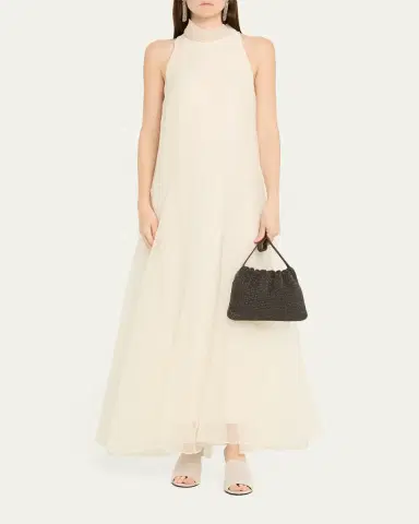 Brunello Cucinelli 3D Monili Net Embroidered Pochette Bag in Riding Leather | Thumbnail 5 Brunello Cucinelli 3D Monili Net Embroidered Pochette Bag in Riding Leather | Thumbnail 5