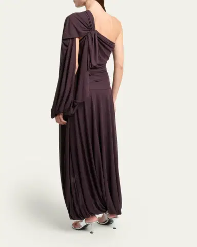 Proenza Schouler Gabri One-Shoulder Draped Jersey Dress | Thumbnail 7 Proenza Schouler Gabri One-Shoulder Draped Jersey Dress | Thumbnail 7