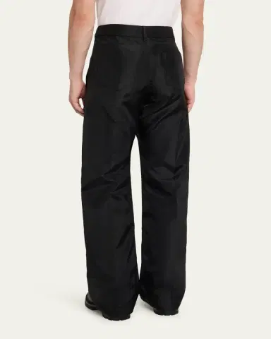 Rick Owens Men's Megastrapped Geth Nylon Canvas Wide-Leg Jeans | Thumbnail 3 Rick Owens Men's Megastrapped Geth Nylon Canvas Wide-Leg Jeans | Thumbnail 3
