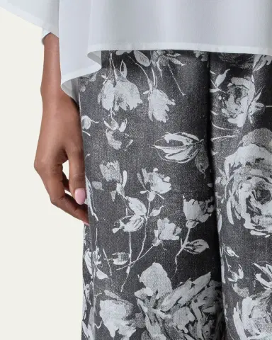 Eskandar Stonewashed Linen Japanese Trousers- Monochrome | Thumbnail 5 Eskandar Stonewashed Linen Japanese Trousers- Monochrome | Thumbnail 5