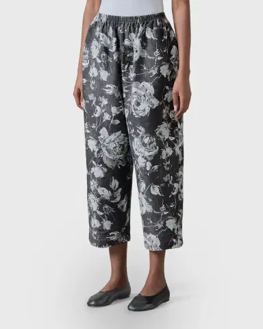 Eskandar Stonewashed Linen Japanese Trousers- Monochrome | Thumbnail 8 Eskandar Stonewashed Linen Japanese Trousers- Monochrome | Thumbnail 8