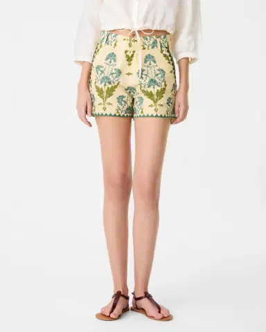 Emporio Sirenuse Shorts in Three Flowers Print | Thumbnail 3 Emporio Sirenuse Shorts in Three Flowers Print | Thumbnail 3