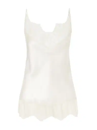 Carine Gilson Lace-trimmed Silk-satin Camisole | Thumbnail 1 Carine Gilson Lace-trimmed Silk-satin Camisole | Thumbnail 1
