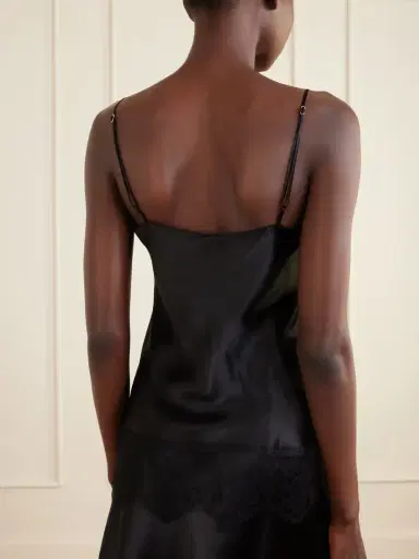 Carine Gilson Lace-trimmed Silk-satin Camisole | Thumbnail 3 Carine Gilson Lace-trimmed Silk-satin Camisole | Thumbnail 3