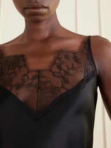 Carine Gilson Lace-trimmed Silk-satin Camisole | Thumbnail 4 Carine Gilson Lace-trimmed Silk-satin Camisole | Thumbnail 4