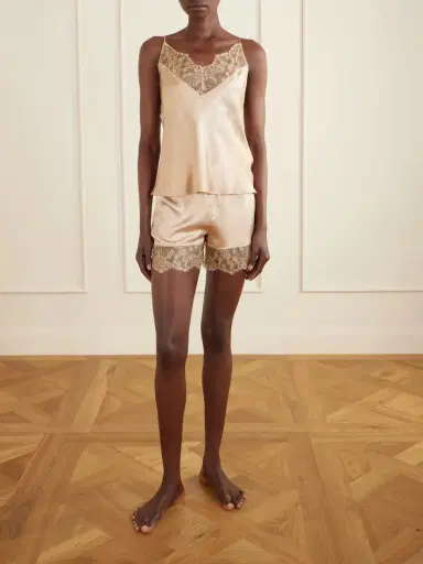Carine Gilson Lace-trimmed Silk-satin Camisole | Thumbnail 2 Carine Gilson Lace-trimmed Silk-satin Camisole | Thumbnail 2