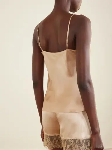 Carine Gilson Lace-trimmed Silk-satin Camisole | Thumbnail 3 Carine Gilson Lace-trimmed Silk-satin Camisole | Thumbnail 3