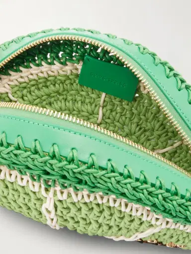 Chloé Tropicus Leather-trimmed Woven Cotton Clutch | Thumbnail 6 Chloé Tropicus Leather-trimmed Woven Cotton Clutch | Thumbnail 6