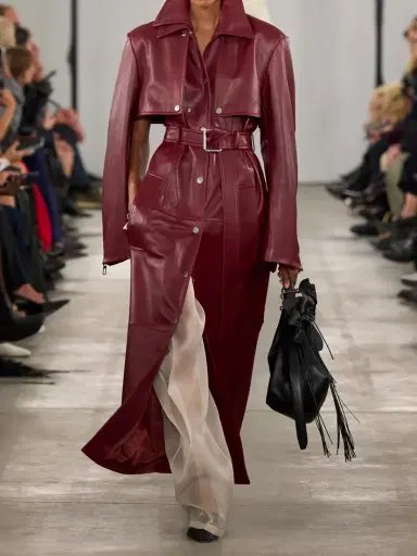 Sportmax Belted Leather Trench Coat | Thumbnail 6 Sportmax Belted Leather Trench Coat | Thumbnail 6
