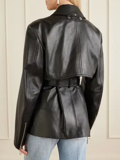 Sportmax Leather Jacket | Thumbnail 4 Sportmax Leather Jacket | Thumbnail 4