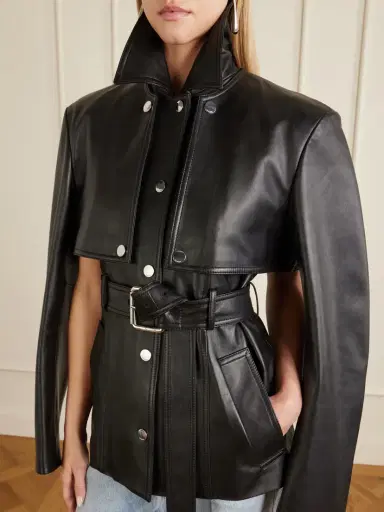 Sportmax Leather Jacket | Thumbnail 5 Sportmax Leather Jacket | Thumbnail 5