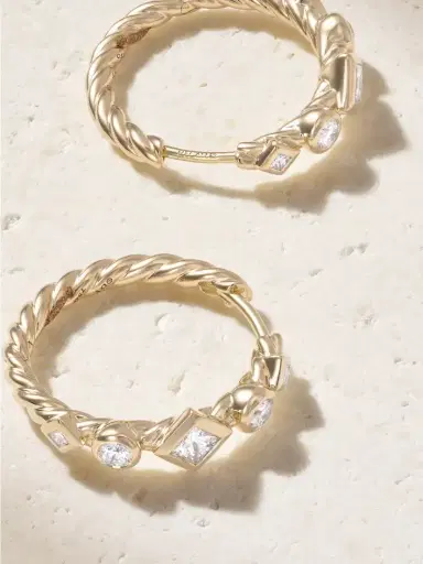 David Yurman 18-karat Gold Hoop Earrings | Thumbnail 3 David Yurman 18-karat Gold Hoop Earrings | Thumbnail 3