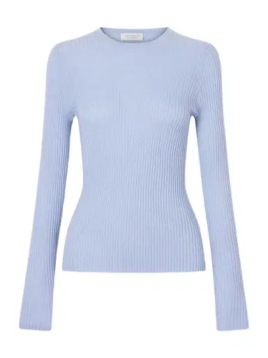 Gabriela Hearst Browning Knit, Ribbed Cashmere And Silk Blend Sweater | Thumbnail 1 Gabriela Hearst Browning Knit, Ribbed Cashmere And Silk Blend Sweater | Thumbnail 1