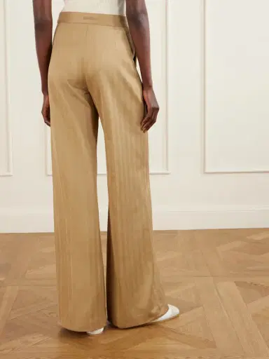 Max Mara Herringbone Cotton Wide-leg Pants | Thumbnail 4 Max Mara Herringbone Cotton Wide-leg Pants | Thumbnail 4