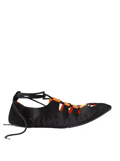 Alaïa Suede-trimmed Shell Ballet Flats | Thumbnail 1 Alaïa Suede-trimmed Shell Ballet Flats | Thumbnail 1