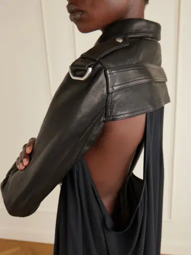 Rick Owens Leather Biker Jacket | Thumbnail 4 Rick Owens Leather Biker Jacket | Thumbnail 4