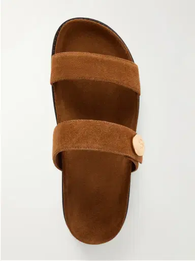Tory Burch Romy Sport Embellished Suede Slides | Thumbnail 6 Tory Burch Romy Sport Embellished Suede Slides | Thumbnail 6