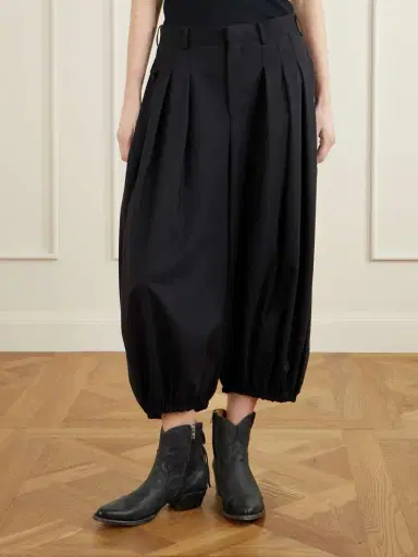 Comme des Garçons Wool Wide-leg Tapered Pants | Thumbnail 3 Comme des Garçons Wool Wide-leg Tapered Pants | Thumbnail 3
