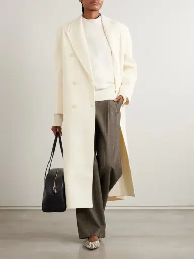 The Frankie Shop Gaia Double-breasted Wool-blend Coat | Thumbnail 2 The Frankie Shop Gaia Double-breasted Wool-blend Coat | Thumbnail 2