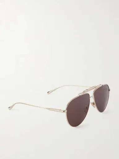 Gucci Eyewear Bamboo Aviator-style Gold-tone Sunglasses | Thumbnail 2 Gucci Eyewear Bamboo Aviator-style Gold-tone Sunglasses | Thumbnail 2