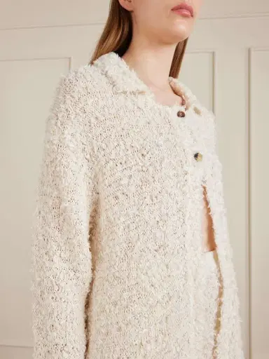 Khaite Jannae Cotton-blend Bouclé Cardigan | Thumbnail 4 Khaite Jannae Cotton-blend Bouclé Cardigan | Thumbnail 4