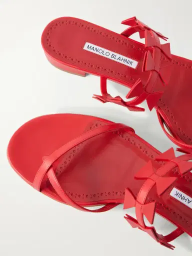 Manolo Blahnik Maura Leather Sandals | Thumbnail 5 Manolo Blahnik Maura Leather Sandals | Thumbnail 5
