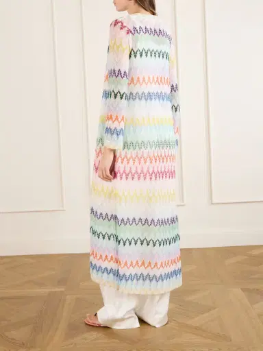 Missoni Striped Metallic Crochet-knit Cardigan | Thumbnail 3 Missoni Striped Metallic Crochet-knit Cardigan | Thumbnail 3