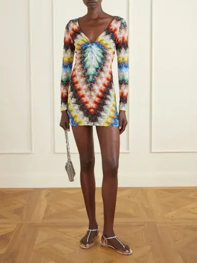 Missoni Metallic Crochet-knit Mini Dress | Thumbnail 2 Missoni Metallic Crochet-knit Mini Dress | Thumbnail 2