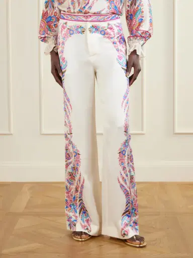 Etro Floral-print Crepe Wide-leg Pants | Thumbnail 3 Etro Floral-print Crepe Wide-leg Pants | Thumbnail 3