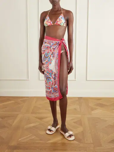 Etro Norma Paisley-print Silk-twill Scarf | Thumbnail 2 Etro Norma Paisley-print Silk-twill Scarf | Thumbnail 2