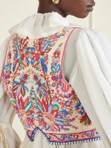 Etro Embroidered Cotton Vest | Thumbnail 6 Etro Embroidered Cotton Vest | Thumbnail 6