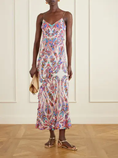 Etro Ruffled Paisley-print Chiffon Maxi Dress | Thumbnail 2 Etro Ruffled Paisley-print Chiffon Maxi Dress | Thumbnail 2