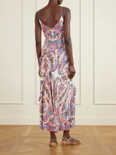 Etro Ruffled Paisley-print Chiffon Maxi Dress | Thumbnail 3 Etro Ruffled Paisley-print Chiffon Maxi Dress | Thumbnail 3