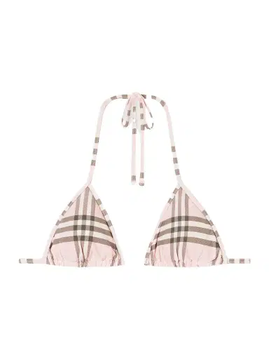 Burberry Sadie Checked Bikini Top | Thumbnail 1 Burberry Sadie Checked Bikini Top | Thumbnail 1