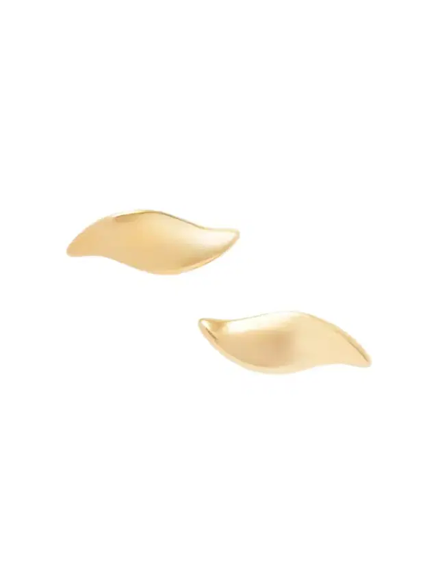 Khaite Leaf Gold-plated Earrings