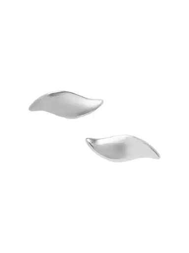 Khaite Leaf Silver-tone Clip Earrings | Thumbnail 1 Khaite Leaf Silver-tone Clip Earrings | Thumbnail 1