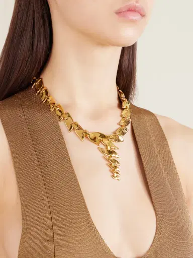 Khaite Leaf Gold-plated Necklace | Thumbnail 2 Khaite Leaf Gold-plated Necklace | Thumbnail 2