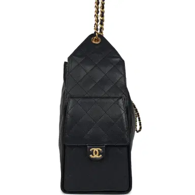 Chanel Chanel Medium 25 Hobo Bag Dark Navy Caviar Antique Gold Hardware | Thumbnail 3 Chanel Chanel Medium 25 Hobo Bag Dark Navy Caviar Antique Gold Hardware | Thumbnail 3