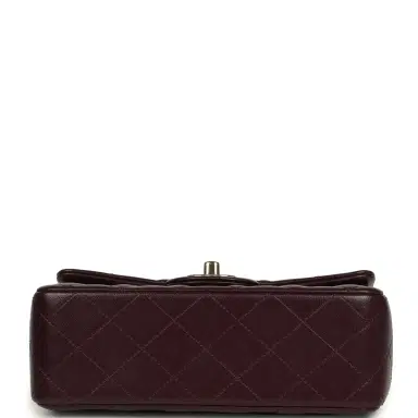 Chanel Chanel Mini Classic Rectangular Flap Bag Burgundy Shiny Lambskin Light Gold Hardware | Thumbnail 6 Chanel Chanel Mini Classic Rectangular Flap Bag Burgundy Shiny Lambskin Light Gold Hardware | Thumbnail 6