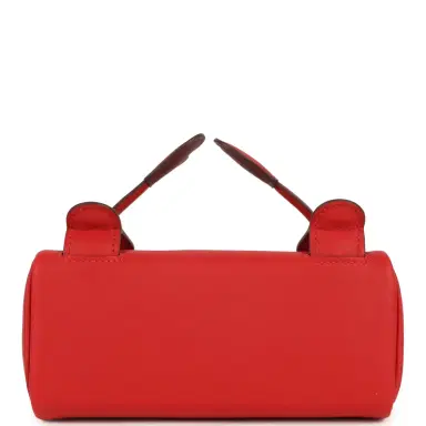 HERMÈS Hermes "Quelle Idolle" Kelly Doll Rouge Radieux and Rouge H Swift Palladium Hardware | Thumbnail 6 HERMÈS Hermes "Quelle Idolle" Kelly Doll Rouge Radieux and Rouge H Swift Palladium Hardware | Thumbnail 6