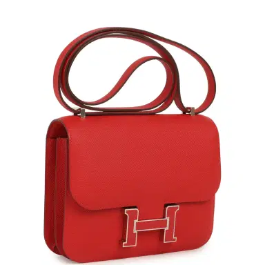 HERMÈS Hermes Constance 18 Rouge Radieux Epsom Lacquered Palladium Hardware | Thumbnail 2 HERMÈS Hermes Constance 18 Rouge Radieux Epsom Lacquered Palladium Hardware | Thumbnail 2