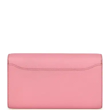 HERMÈS Hermes Constance Wallet To Go Bubblegum Epsom Palladium Hardware | Thumbnail 3 HERMÈS Hermes Constance Wallet To Go Bubblegum Epsom Palladium Hardware | Thumbnail 3